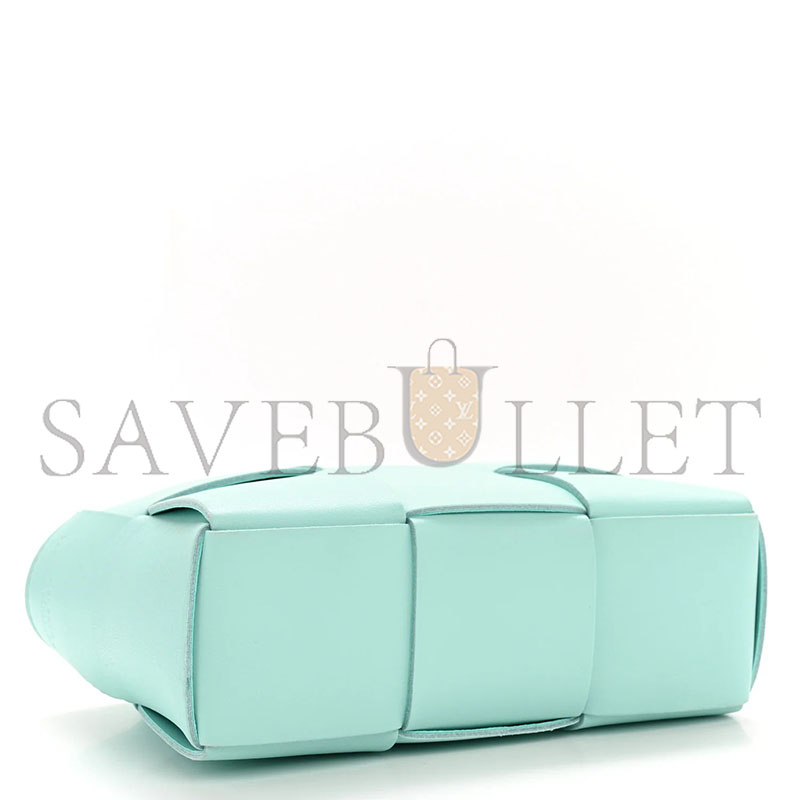BOTTEGA VENETA NAPPA MAXI INTRECCIATO MINI ARCO TOTE CELADON 709337VCQC23927 (25*16*8cm)